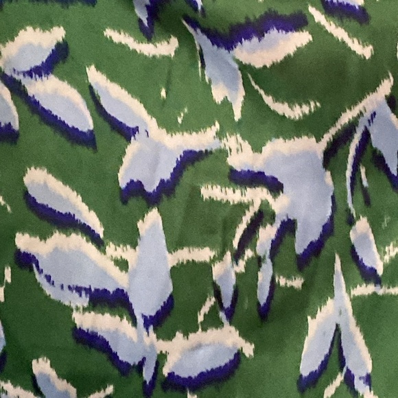 SCOOP WO SIZE XXL (20)Green and Blue floralPatterned Halter Dress pleated skirt - Picture 10 of 13